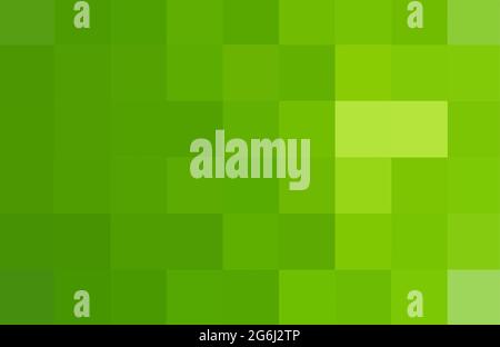 Abstract pixel green background. Vector geometric texture from green squares. Vector illustration Stock Vector