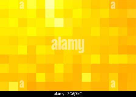 Abstract pixel yellow background. Vector geometric texture from squares. Vector illustration Stock Vector