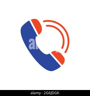 Phone handset vector glyph icon. E-commerce sign. Graph symbol for your web site design, logo, app, UI Stock Vector