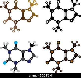 Vitamin E chemical formula. Vitamin E Realistic chemical molecular