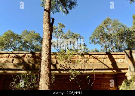 A viaduct in the Blue Mountains of Australia Stock Photo