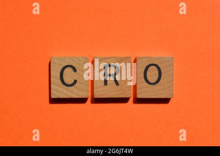 CRO, acronym for Chief Risk Officer or Clinical Research Organisation Stock Photo