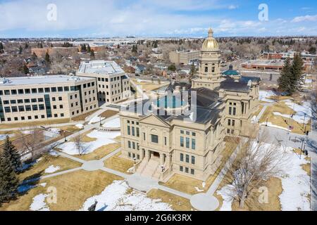 Wyoming State Capitol Building, Cheyenne, Wyoming, USA Stock Photo