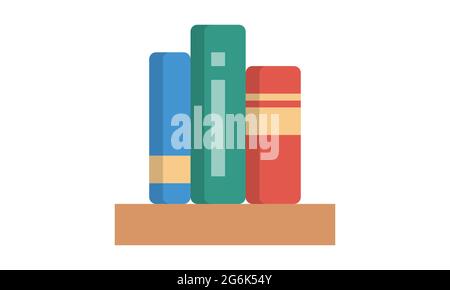 Bookshelf icon from Education  collection. Bookshelf vector isolated on white background. Stock Vector