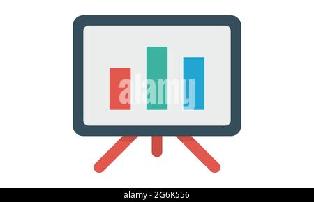 Bar chart icon vector image Stock Vector