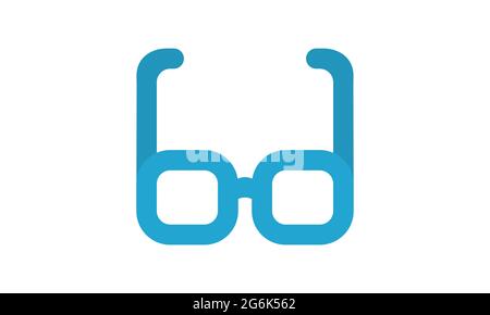 Eyeglasses icon simple vector image Stock Vector