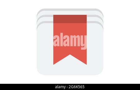 Premium bookmark icon . High quality sign and symbol on a white background. Vector pictogram for infographic, web design and app development. Stock Vector