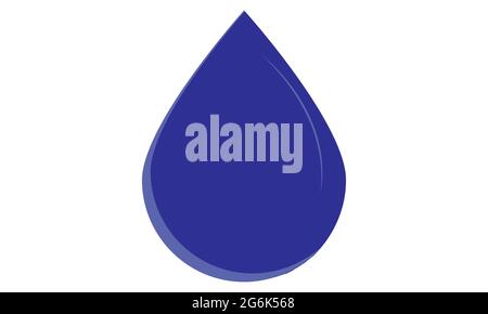 Water drop icon vector image Stock Vector