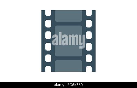 Film strip icon. Photographic film. Vector on isolated white background. EPS 10 Stock Vector