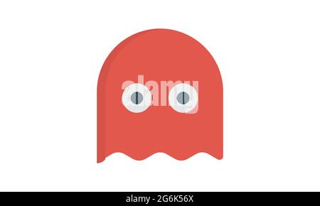 Ghost icon flat style vector image Stock Vector