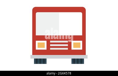 Bus Icon Vector Template Flat Design Stock Vector