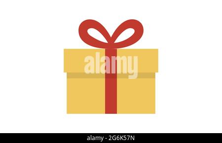 Gift box icon design present symbol isolated on vector image Stock Vector