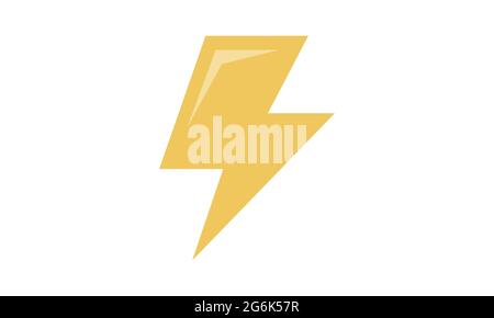 Lightning bolt icon. Thunderbolt. Vector Stock Vector