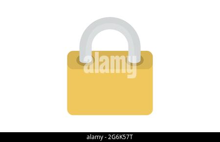 Lock icon vector. Simple padlock sign Stock Vector