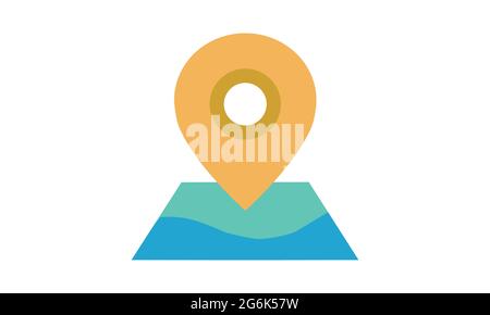 Location on map icon vector image Stock Vector