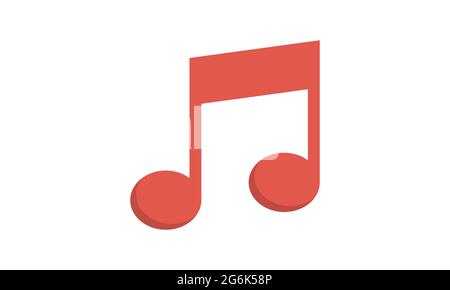 Quaver music note icon image vector image Stock Vector