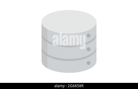 Server icon in flat style vector image Stock Vector
