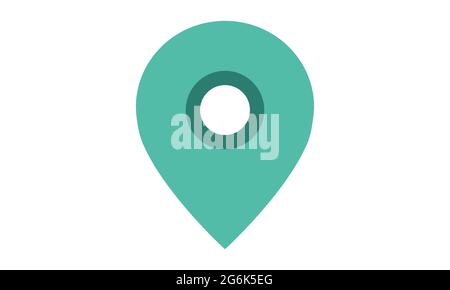 Placeholder flat symbol or location icon vector image Stock Vector