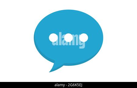 Speech bubble icon template message vector image Stock Vector