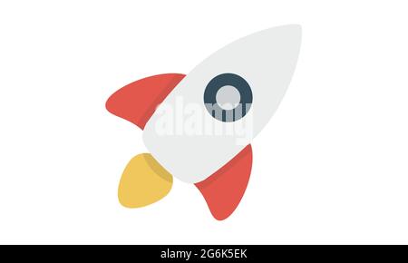Rocket ship icon vector image Stock Vector