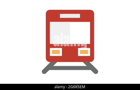 Train icon in flat style vector image Stock Vector