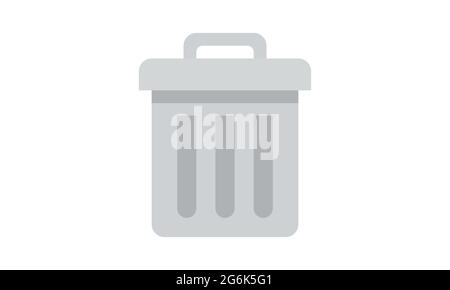 Trash icon garbage symbol can bin delete and vector image Stock Vector
