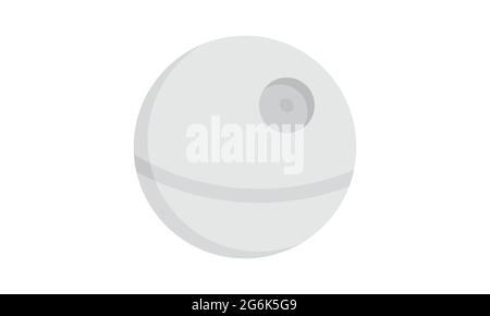 Space ship icon flat style vector illustration. Stock Vector