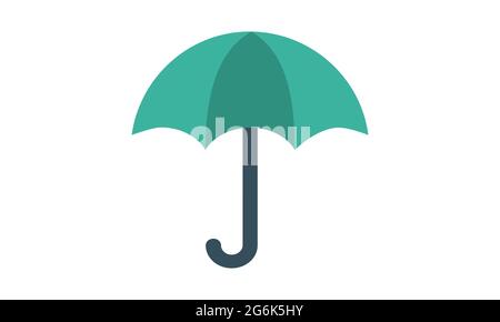 Umbrella icon isolated on white background vector image Stock Vector