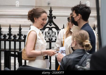 Princess Alexandra of Hanover arrives for the Chanel Haute Couture Fall/Winter 2021/2022 show as part of Paris Fashion Week on July 06, 2021 in Paris, France. Photo by Laurent Zabulon / ABACAPRESS.COM Stock Photo