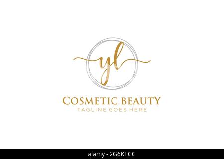 Initial YL beauty monogram and elegant logo design, handwriting logo of  initial signature, wedding, fashion, floral and botanical with creative  template. 19815643 Vector Art at Vecteezy