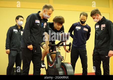 Abashiri, Hokkaido, Japan. 7th July, 2021. Wataru Morishige (JPN) Speed Skating : Japan national team training camp in Abashiri, Hokkaido, Japan . Credit: Yohei Osada/AFLO SPORT/Alamy Live News Stock Photo