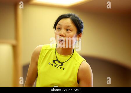 Abashiri, Hokkaido, Japan. 7th July, 2021. Miho Takagi (JPN) Speed Skating : Japan national team training camp in Abashiri, Hokkaido, Japan . Credit: Yohei Osada/AFLO SPORT/Alamy Live News Stock Photo