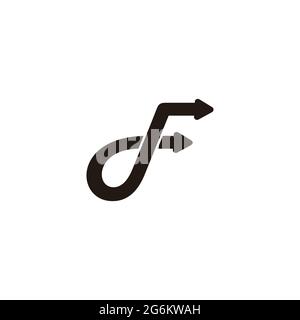FD F D Letter Logo Design with Swoosh and Black Lines. Modern Creative ...