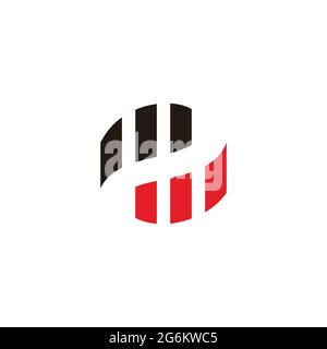 abstract stripes motion arrows geometric logo vector Stock Vector