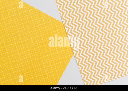 Pastel colored geometric paper abstract texture Stock Photo