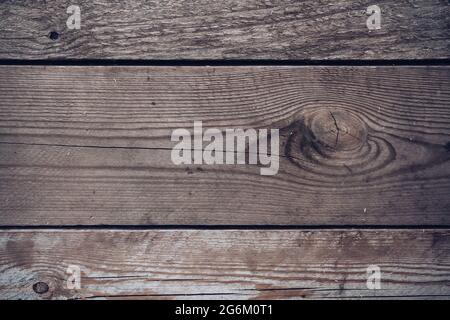 close up view of weathered old wooden planks background Stock Photo