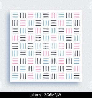 Patterns are done with brushes. Metal lines ornaments. Vector wallpaper or fabric paint from brush strokes. Flat style vector illustration. Stock Vector
