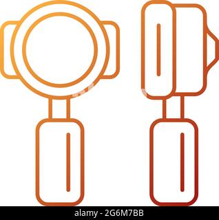 Portafilter gradient linear vector icon Stock Vector