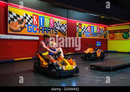 Scarborough amusement arcades and attractions Stock Photo