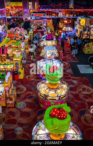 Scarborough amusement arcades and attractions Stock Photo