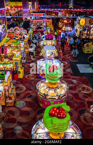 Scarborough amusement arcades and attractions Stock Photo