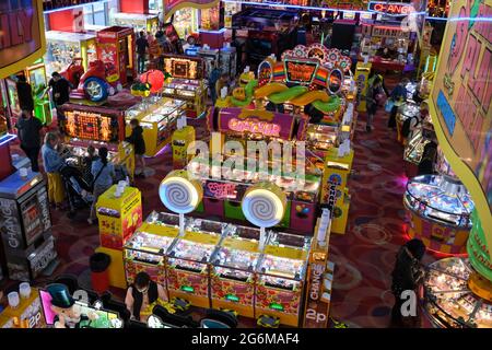 Scarborough amusement arcades and attractions Stock Photo