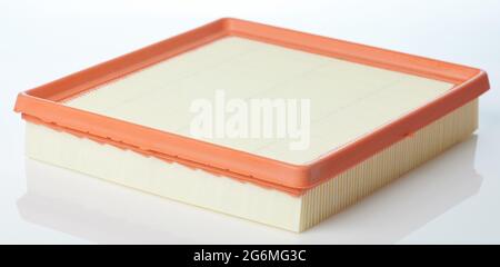 Clean air filter for car isolated on studio background Stock Photo