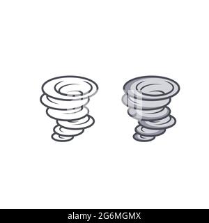 Tornado logo symbol vector illustration design Stock Vector