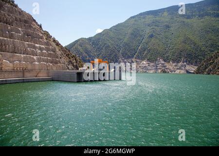 Artvin/Turkey- 20/06/2014 : The Deriner dam view Stock Photo