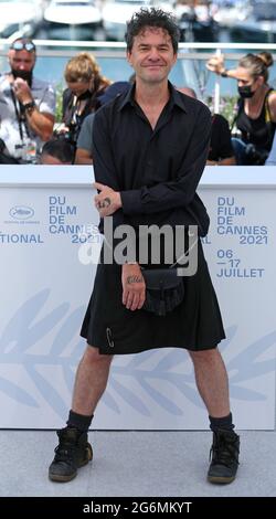 Cannes, France. 07th July, 2021. Mark Cousins arrives at a photocall for the film 'The Story of Film: A New Generation' during the 74th annual Cannes International Film Festival in Cannes, France on Wednesday, July 7, 2021. Photo by David Silpa/UPI Credit: UPI/Alamy Live News