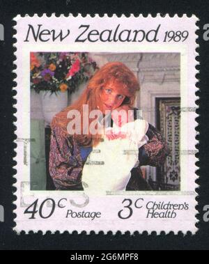 NEW ZEALAND - CIRCA 1989: stamp printed by New Zealand, shows Duchess, princess, circa 1989 Stock Photo