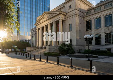 Nashville, Tennessee - 28 June 2021: Schermerhorn Symphony Center in downtown Nashville Stock Photo