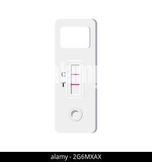 Express flu, covid, hcv, hiv antigen tests result. Stock Vector