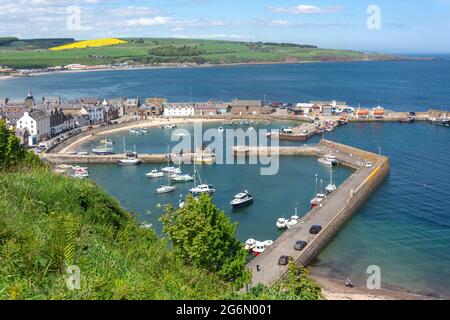 Stonehaven Harbour, Stonehaven, Aberdeenshire, Scotland, United Kingdom Stock Photo